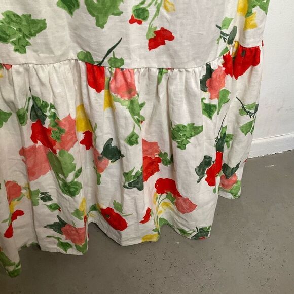 Sezane Carlotta Linen Midi Dress - Picture 8 of 10